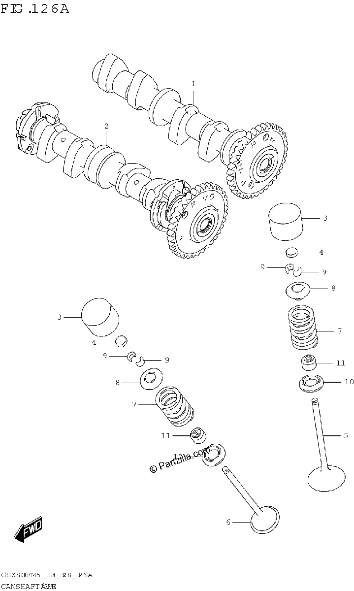 Diagrama de CAMSHAFT VALVE
