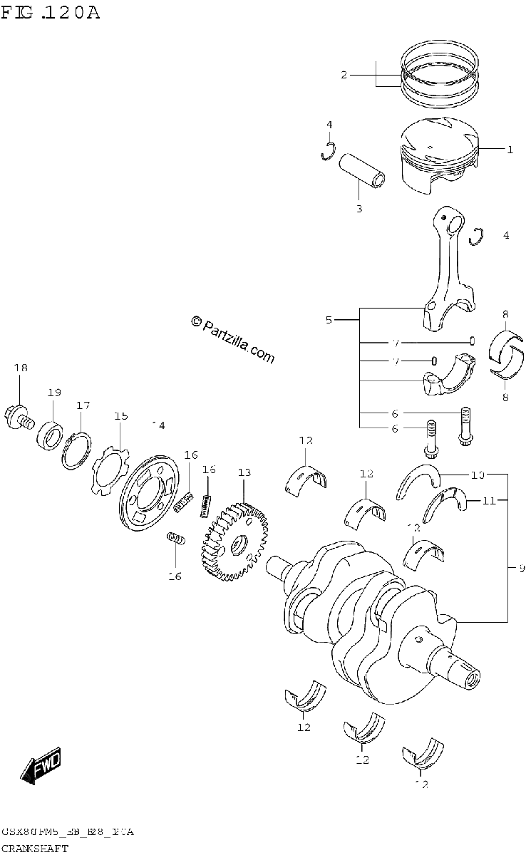 Diagrama de CRANKSHAFT