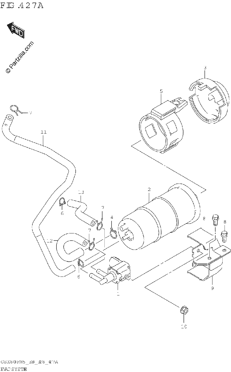 Diagrama de EVAP SYSTEM