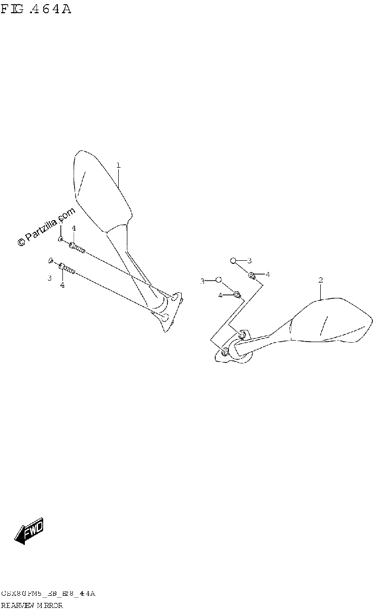 Diagrama de REAR VIEW MIRROR