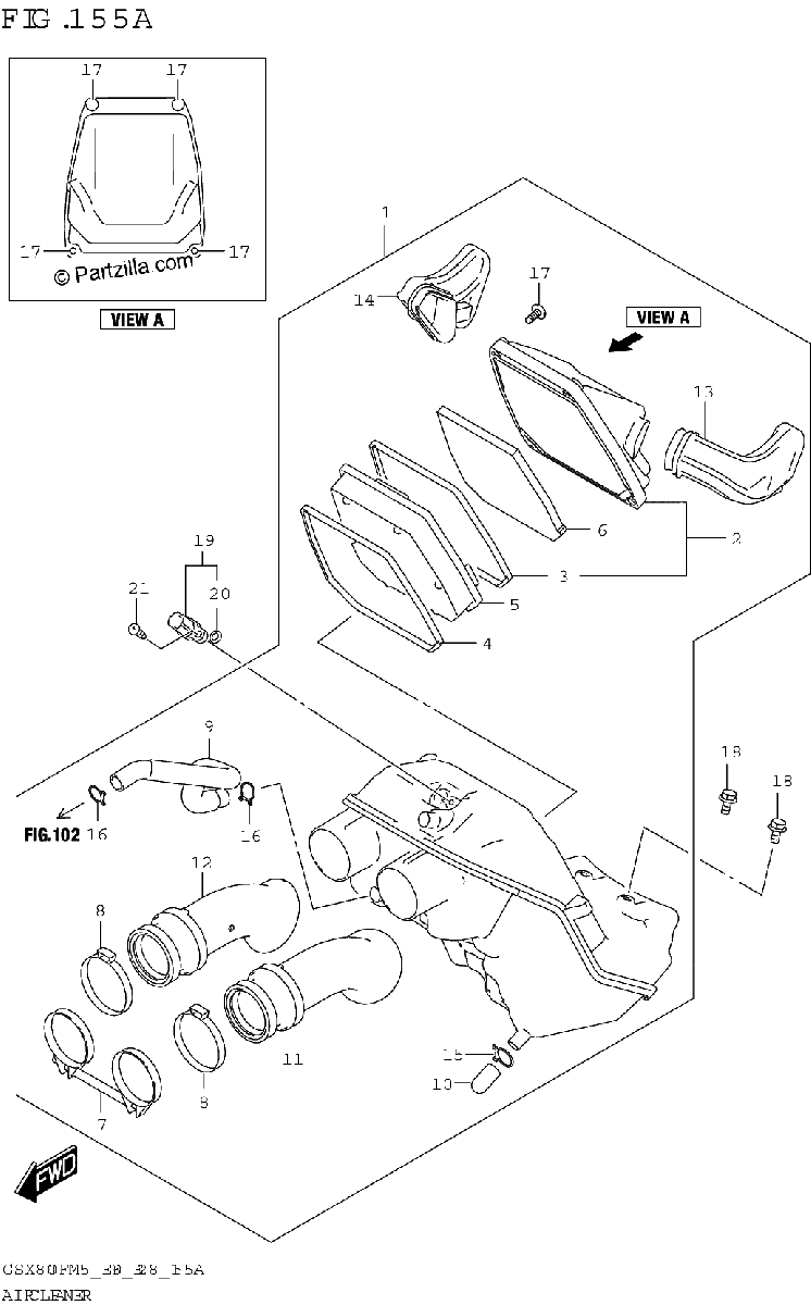 Diagrama de AIR CLEANER