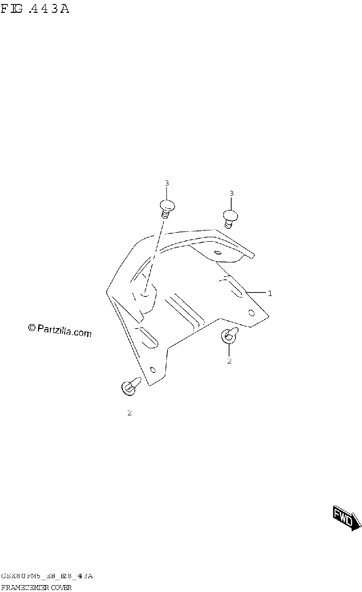 Diagrama de FRAME CENTER COVER