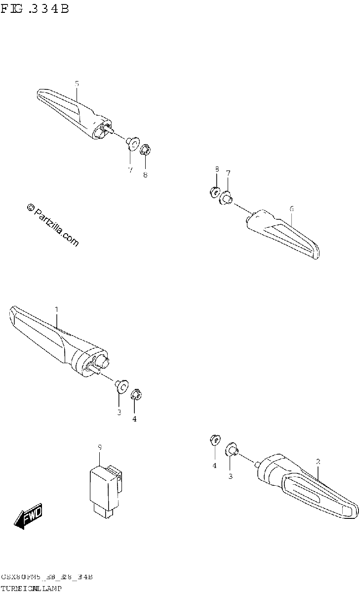Diagrama de TURNSIGNAL LAMP