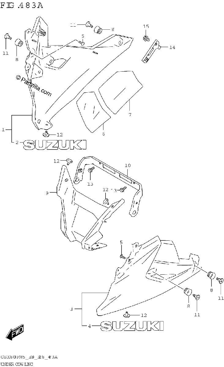 Diagrama de UNDER COWLING