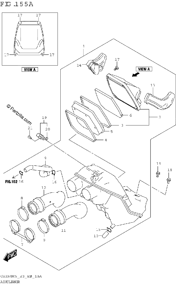 Diagrama de AIR CLEANER