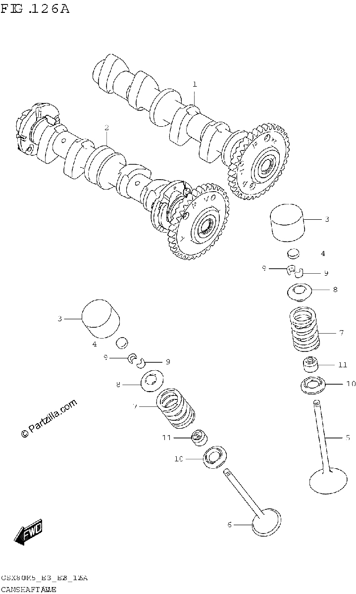 Diagrama de CAMSHAFT VALVE