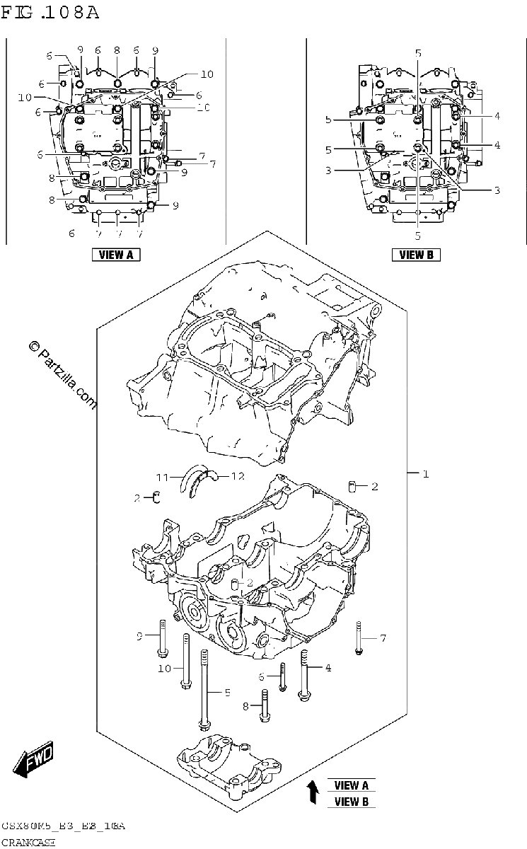 Diagrama de CRANKCASE