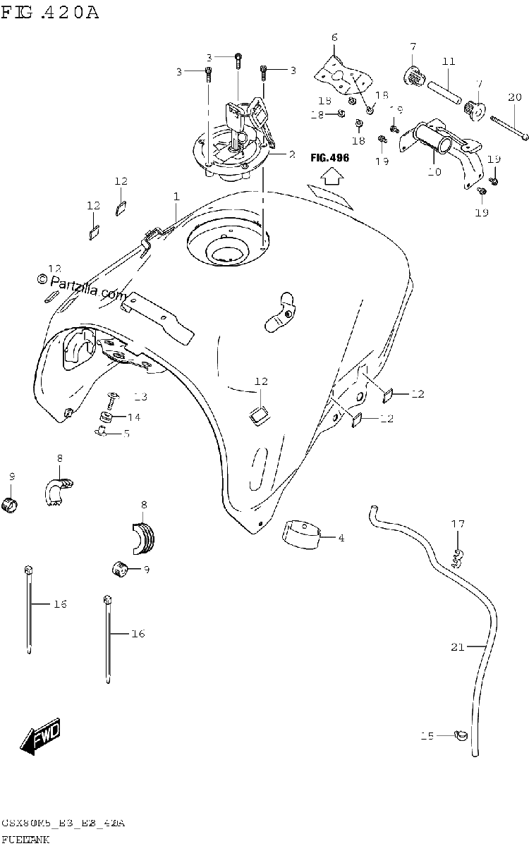 Diagrama de FUEL TANK