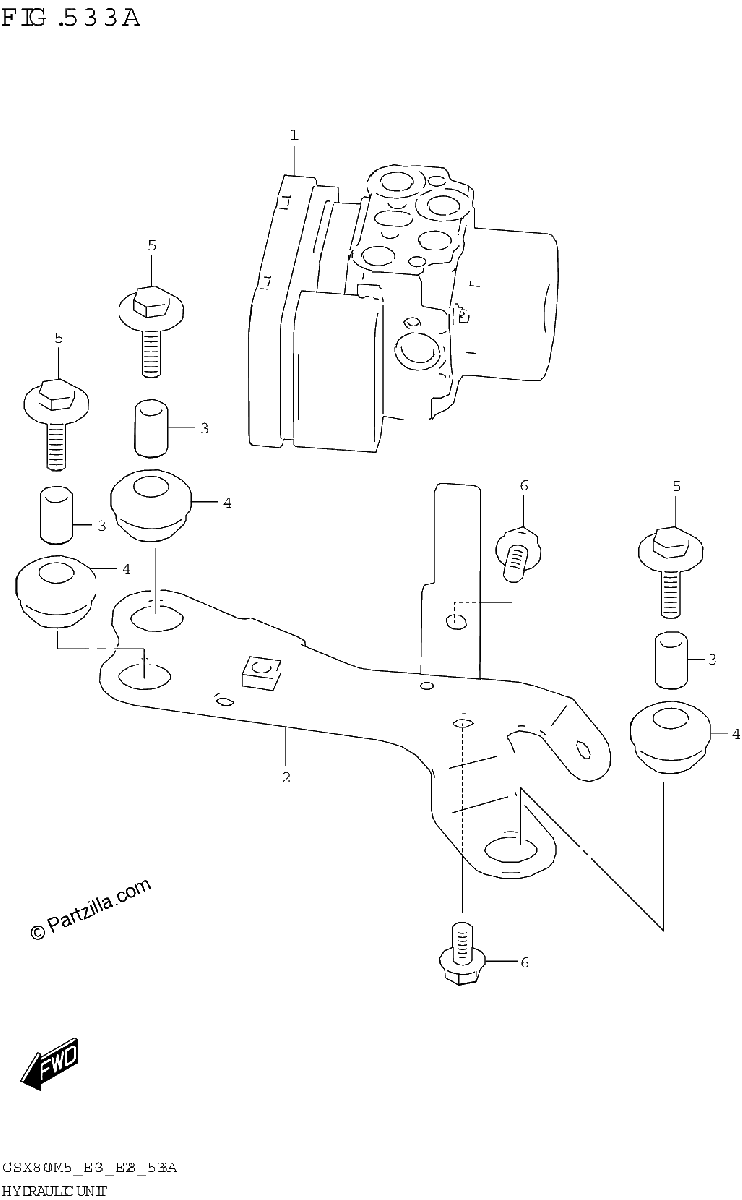 Diagrama de HYDRAULIC UNIT
