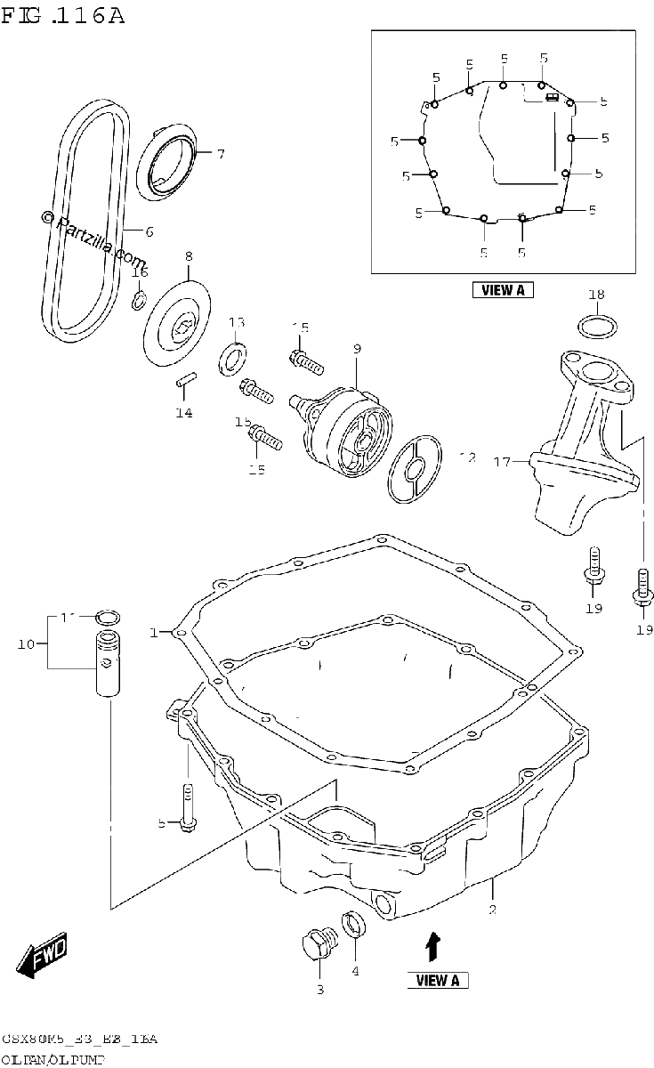 Diagrama de OIL PAN OIL PUMP