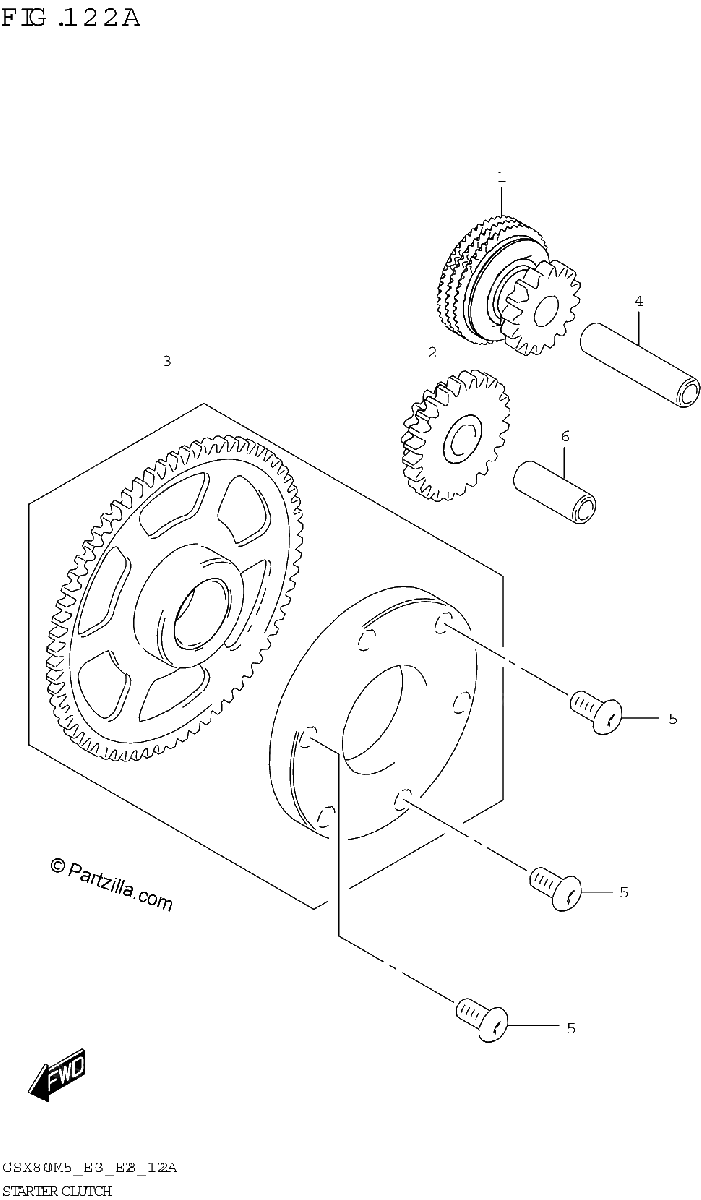 Diagrama de STARTER CLUTCH