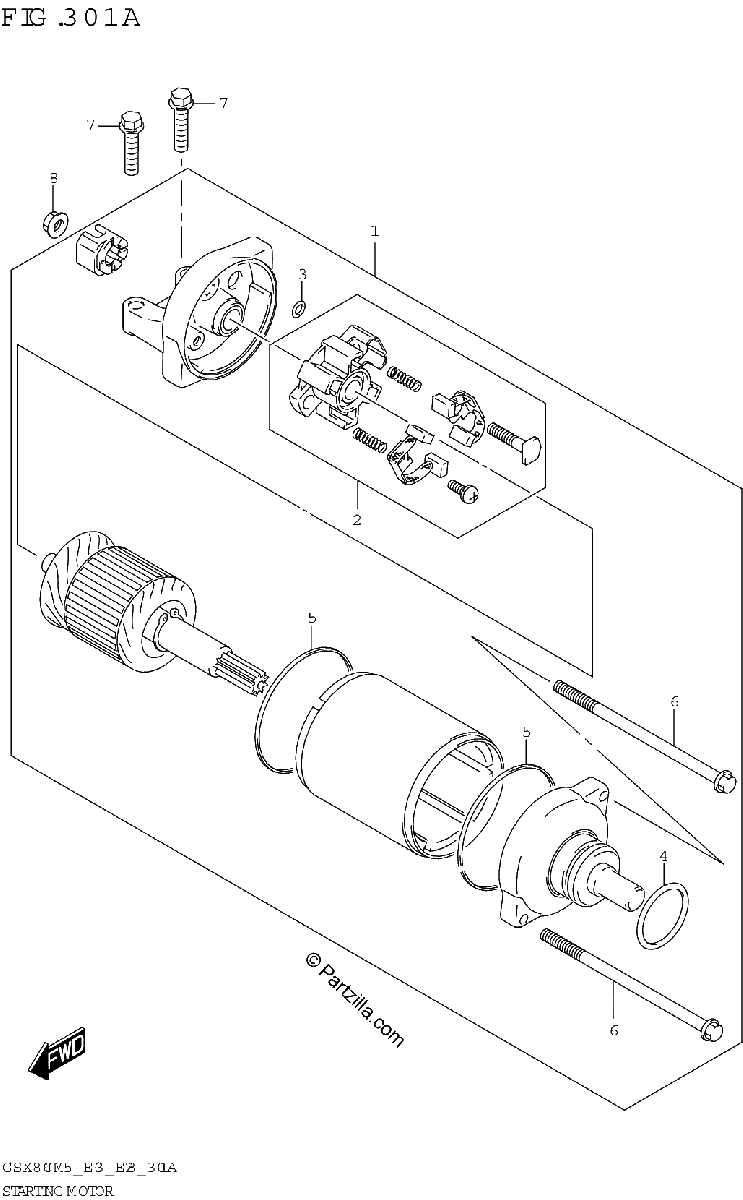 Diagrama de STARTING MOTOR