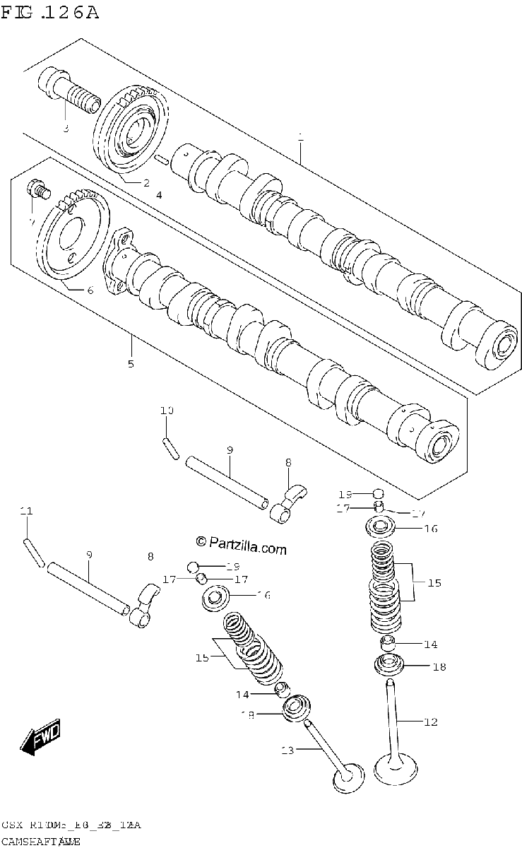 Diagrama de CAMSHAFT VALVE