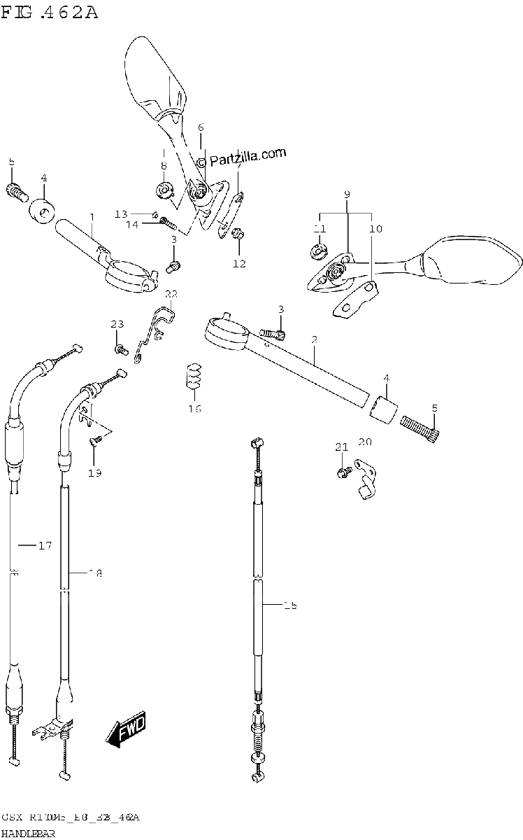 Diagrama de HANDLEBAR