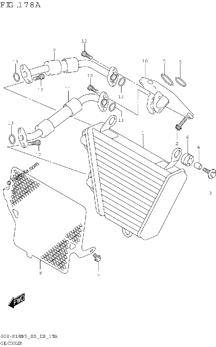Diagrama de OIL COOLER