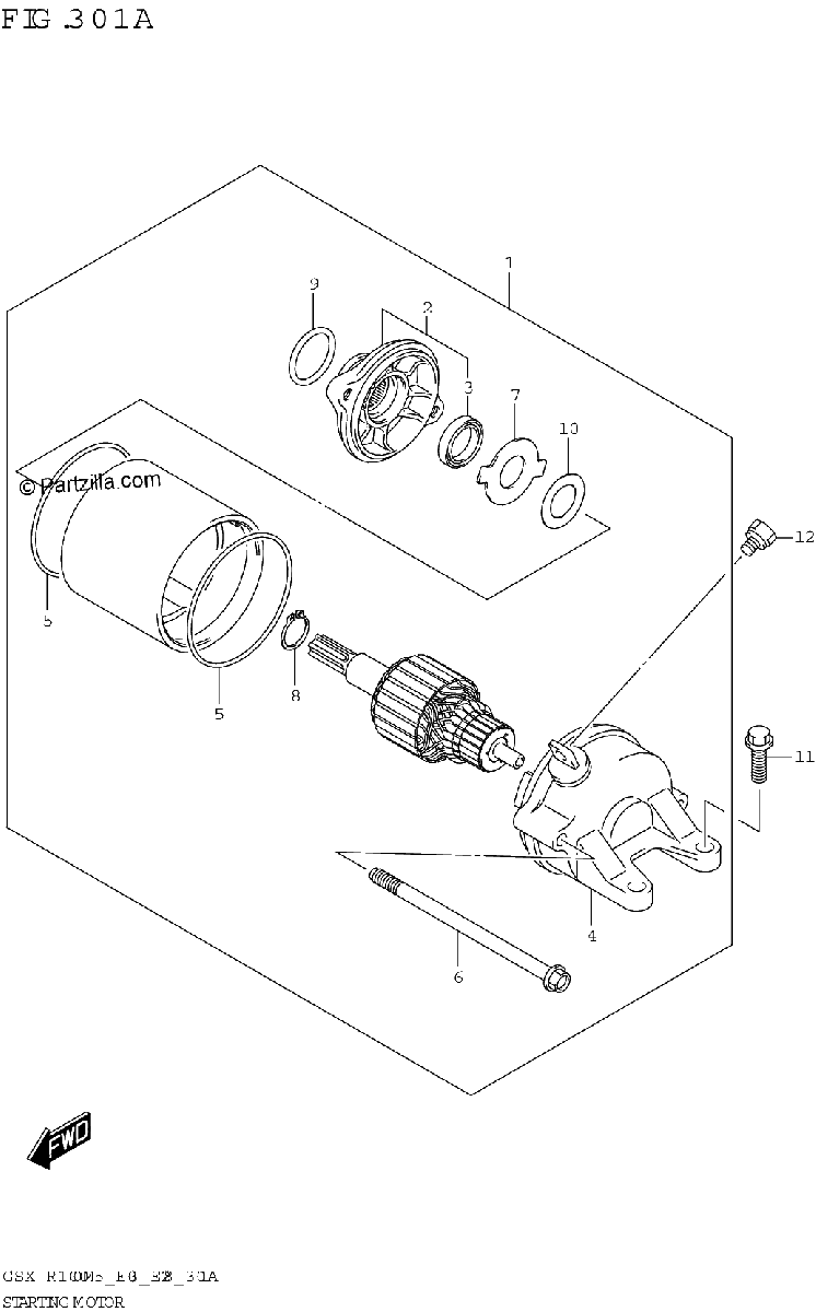 Diagrama de STARTING MOTOR