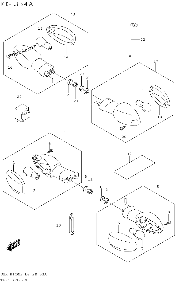 Diagrama de TURNSIGNAL LAMP