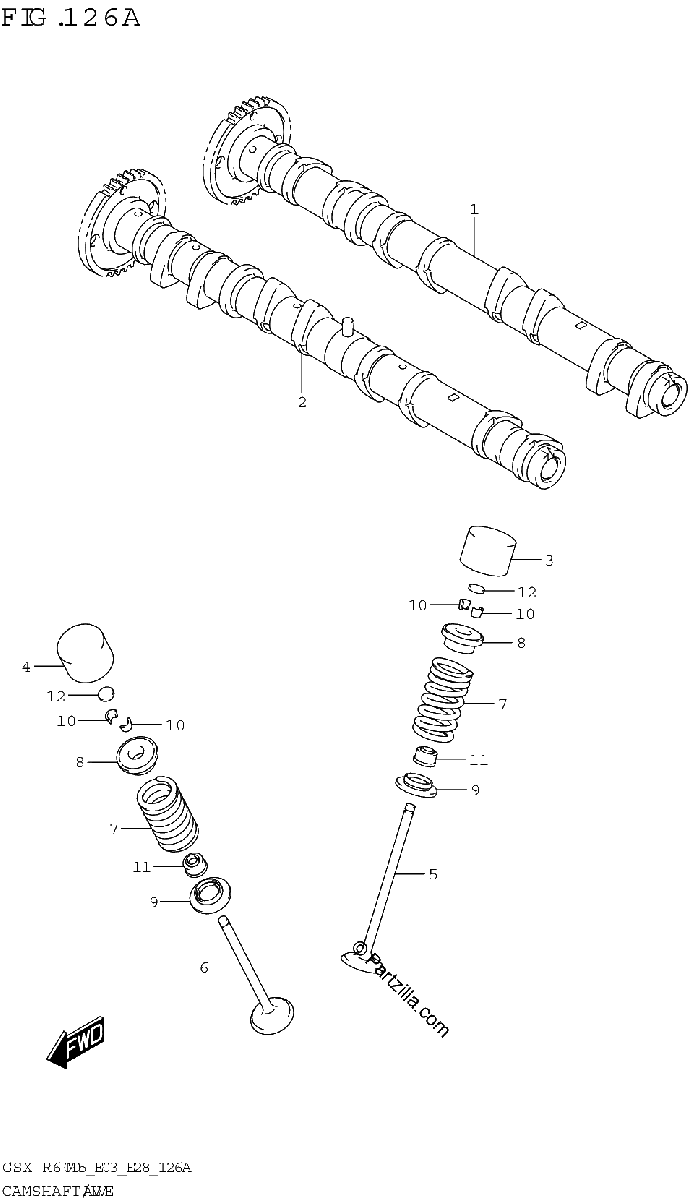 Diagrama de CAMSHAFT VALVE