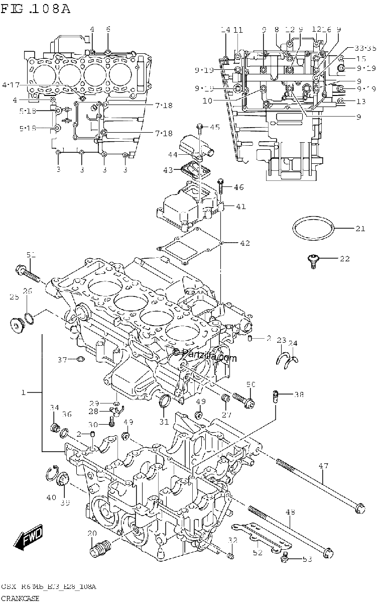 Diagrama de CRANKCASE