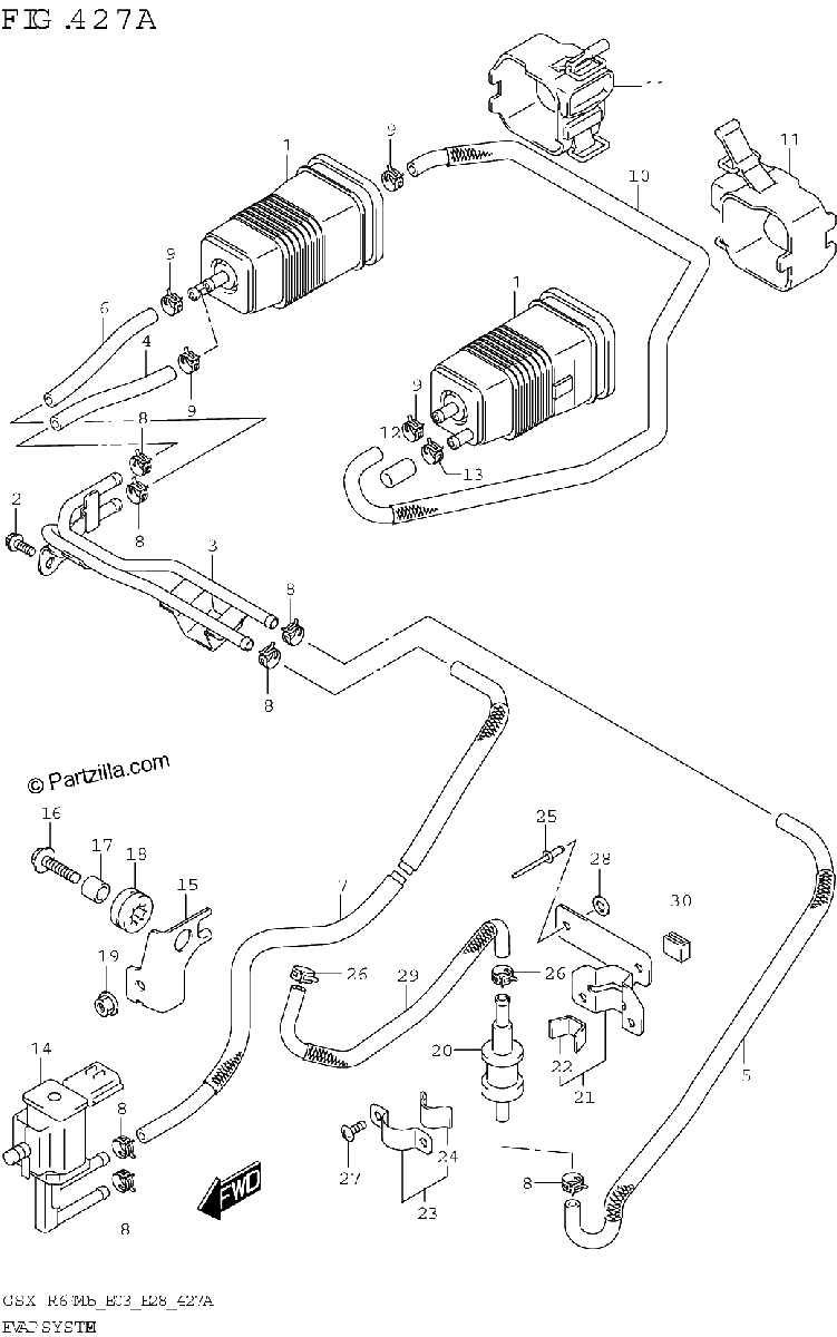 Diagrama de EVAP SYSTEM E33