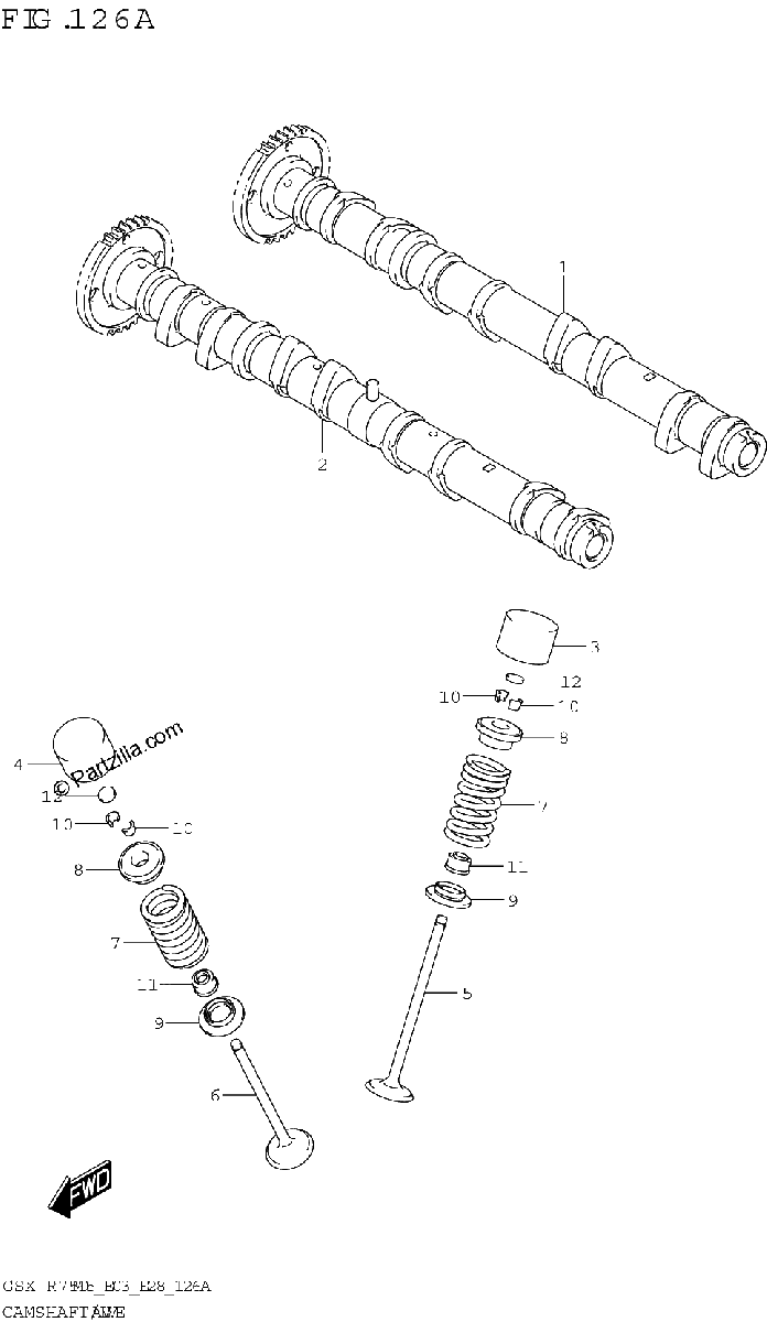 Diagrama de CAMSHAFT VALVE