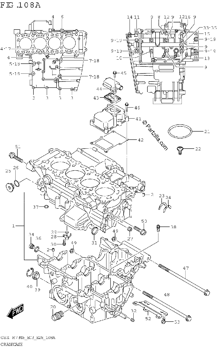Diagrama de CRANKCASE