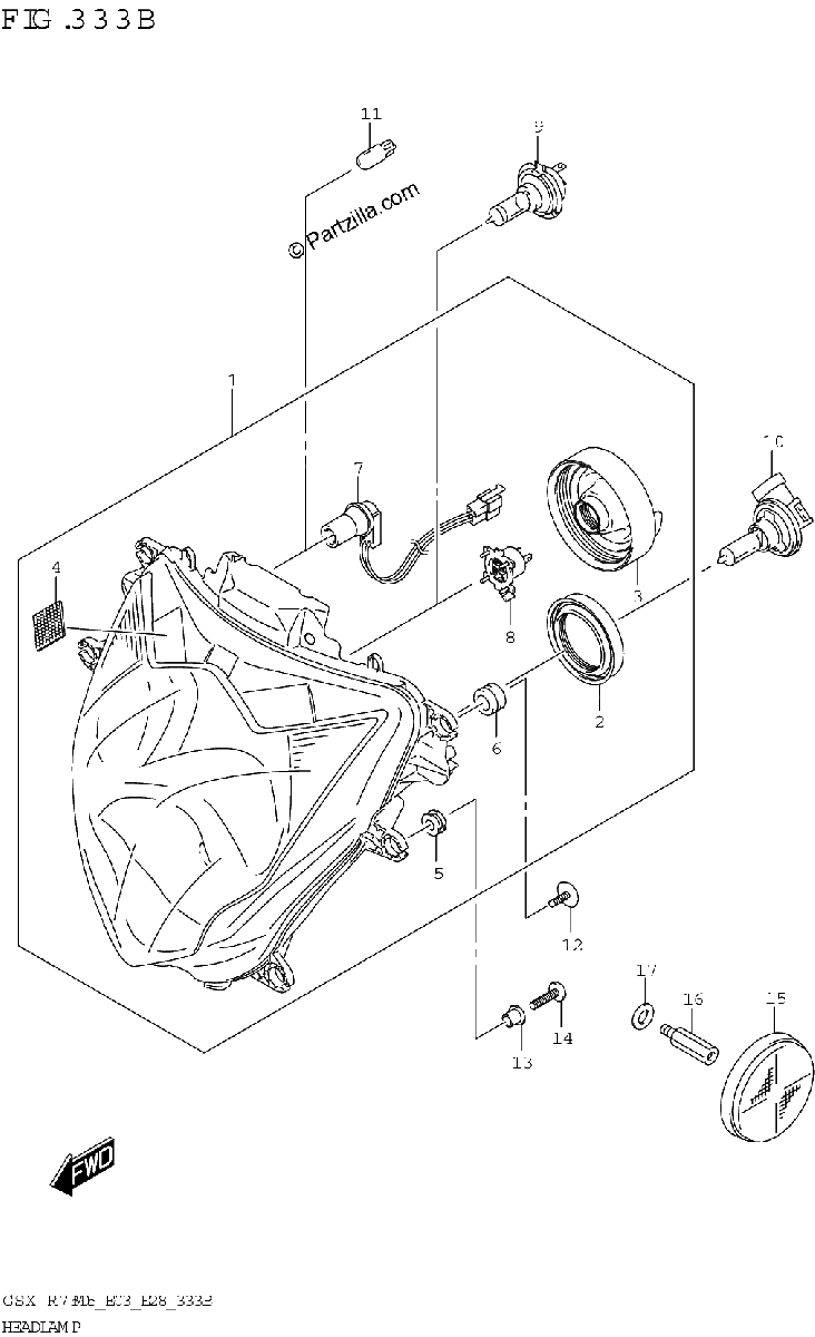Diagrama de HEADLAMP