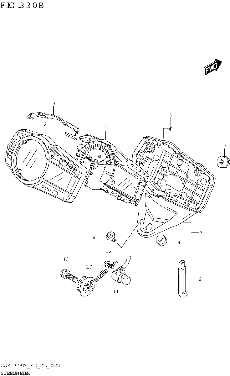 Diagrama de SPEEDOMETER E03 E33