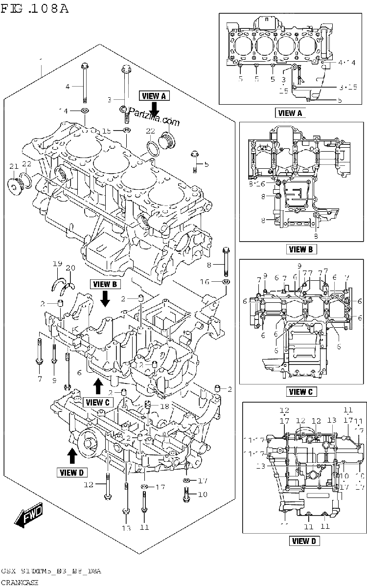 Diagrama de CRANKCASE