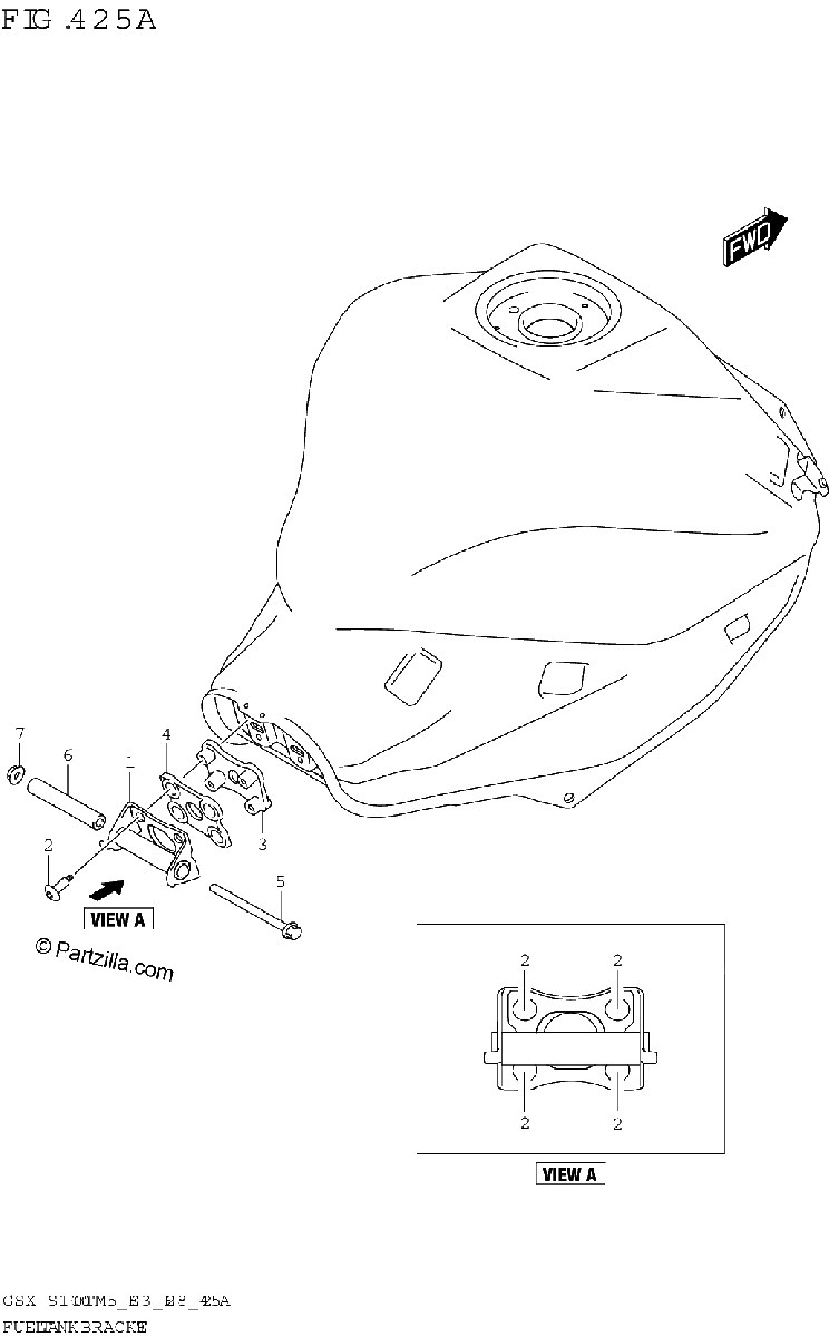 Diagrama de FUEL TANK BRACKET