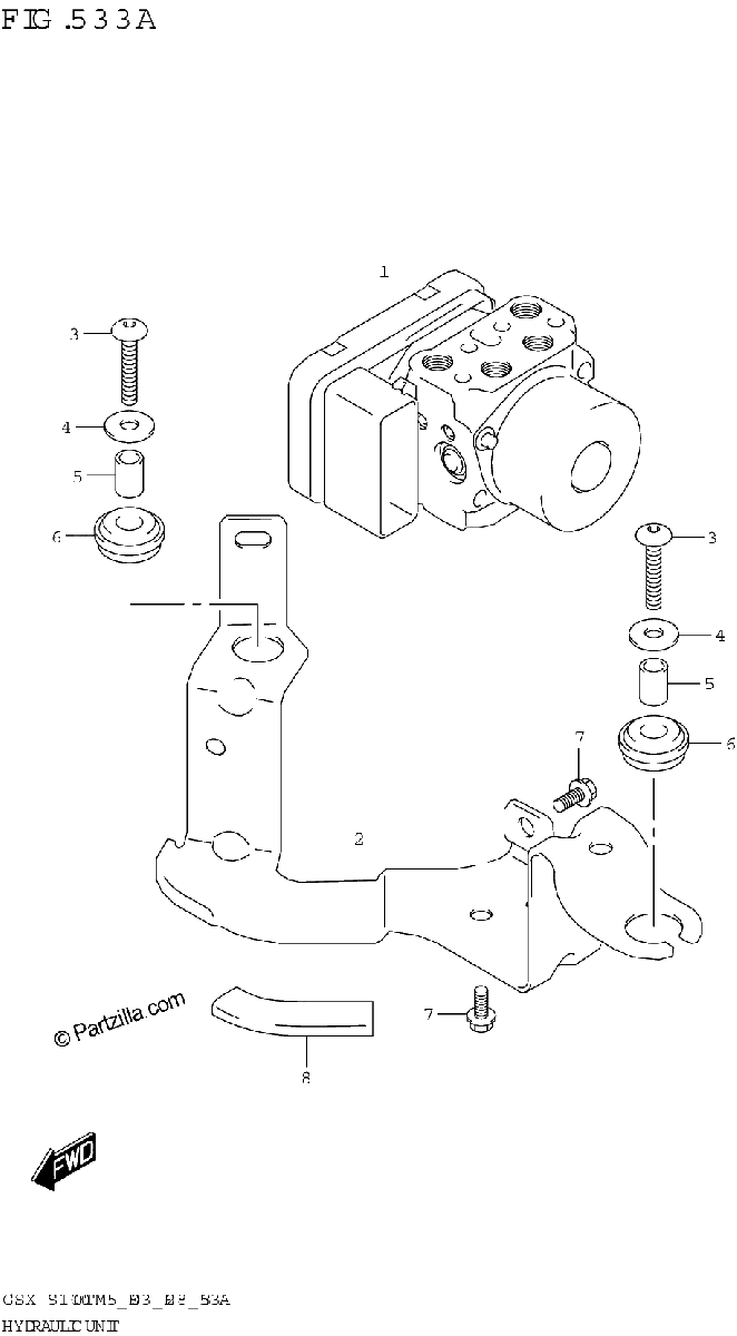 Diagrama de HYDRAULIC UNIT