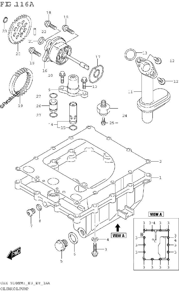 Diagrama de OIL PAN OIL PUMP
