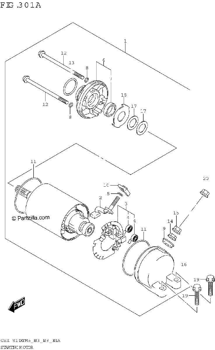 Diagrama de STARTING MOTOR