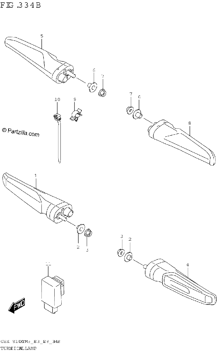 Diagrama de TURNSIGNAL LAMP