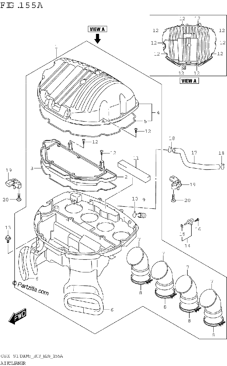 Diagrama de AIR CLEANER
