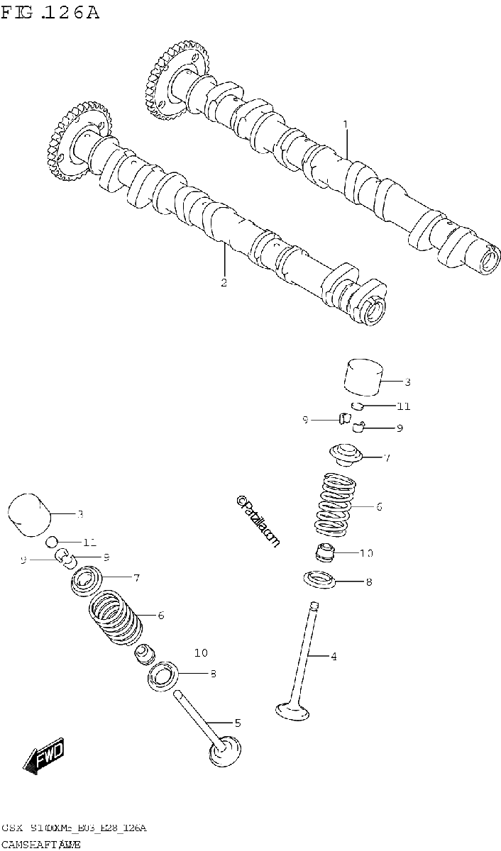 Diagrama de CAMSHAFT VALVE