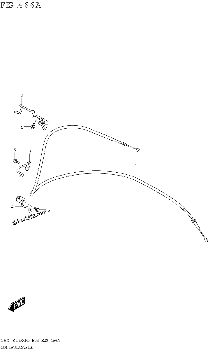 Diagrama de CONTROL CABLE