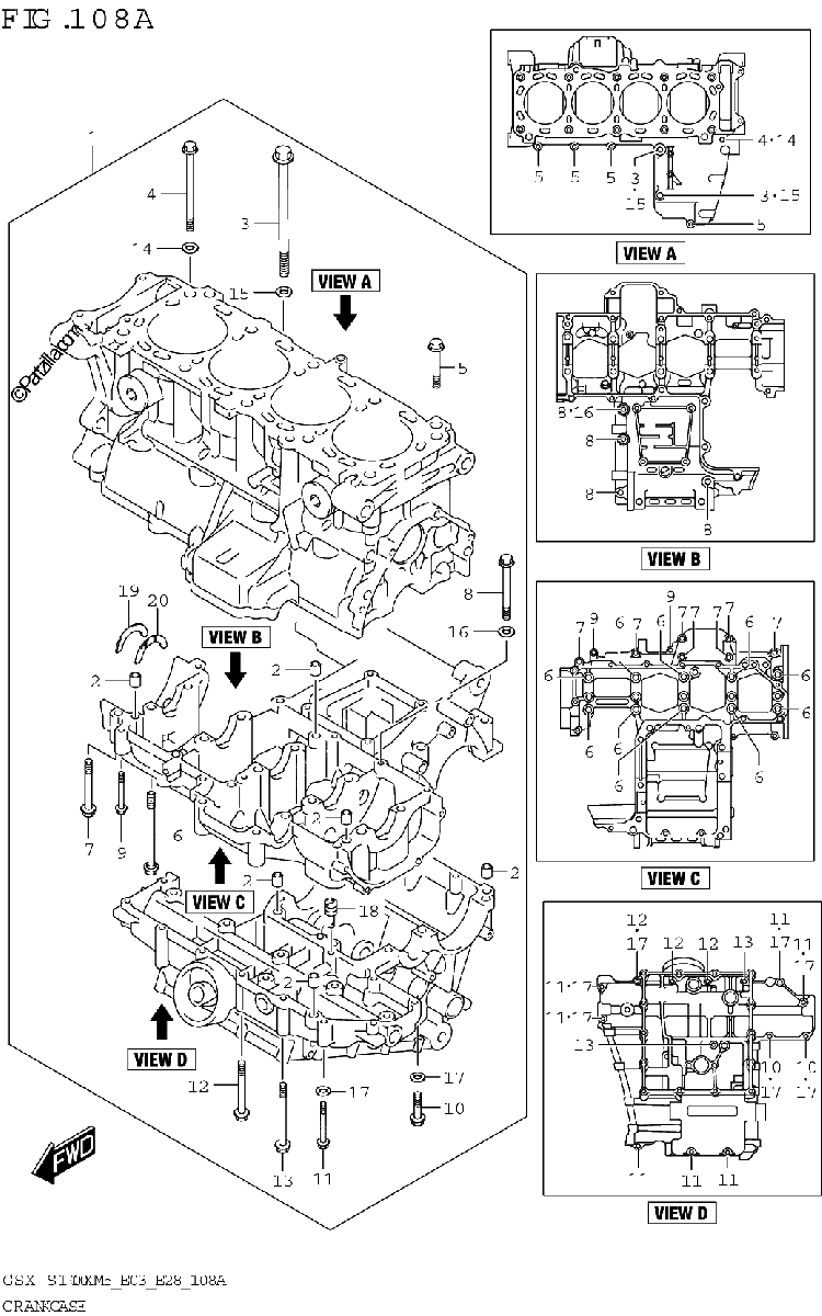 Diagrama de CRANKCASE