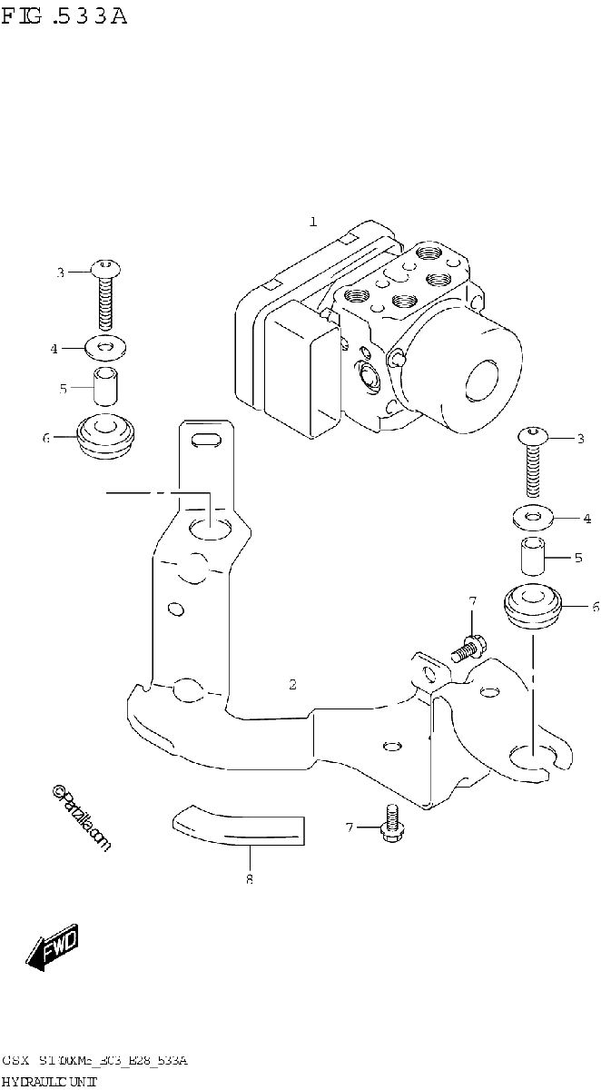 Diagrama de HYDRAULIC UNIT