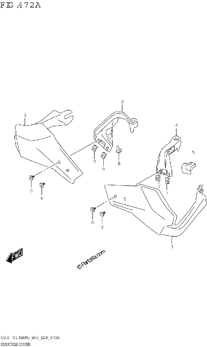 Diagrama de KNUCKLE COVER