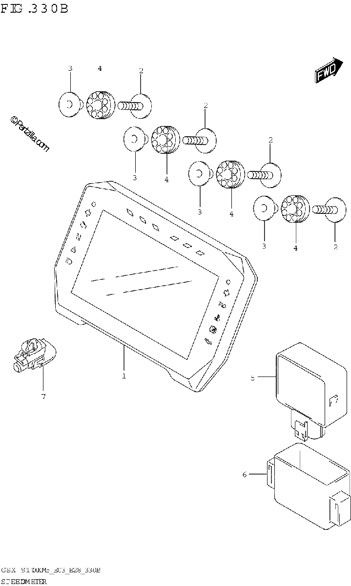 Diagrama de SPEEDOMETER E03 E33