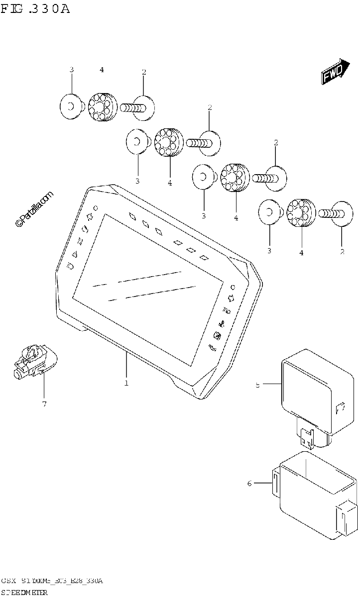 Diagrama de SPEEDOMETER E28