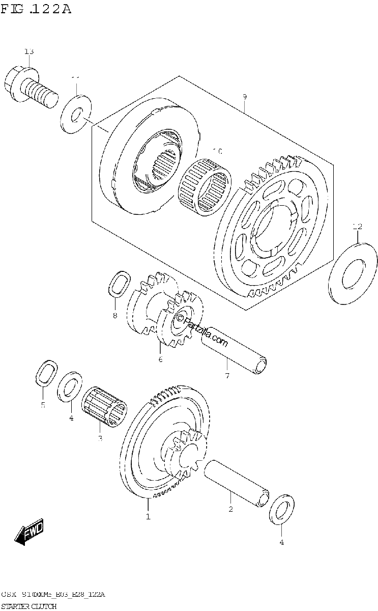 Diagrama de STARTER CLUTCH