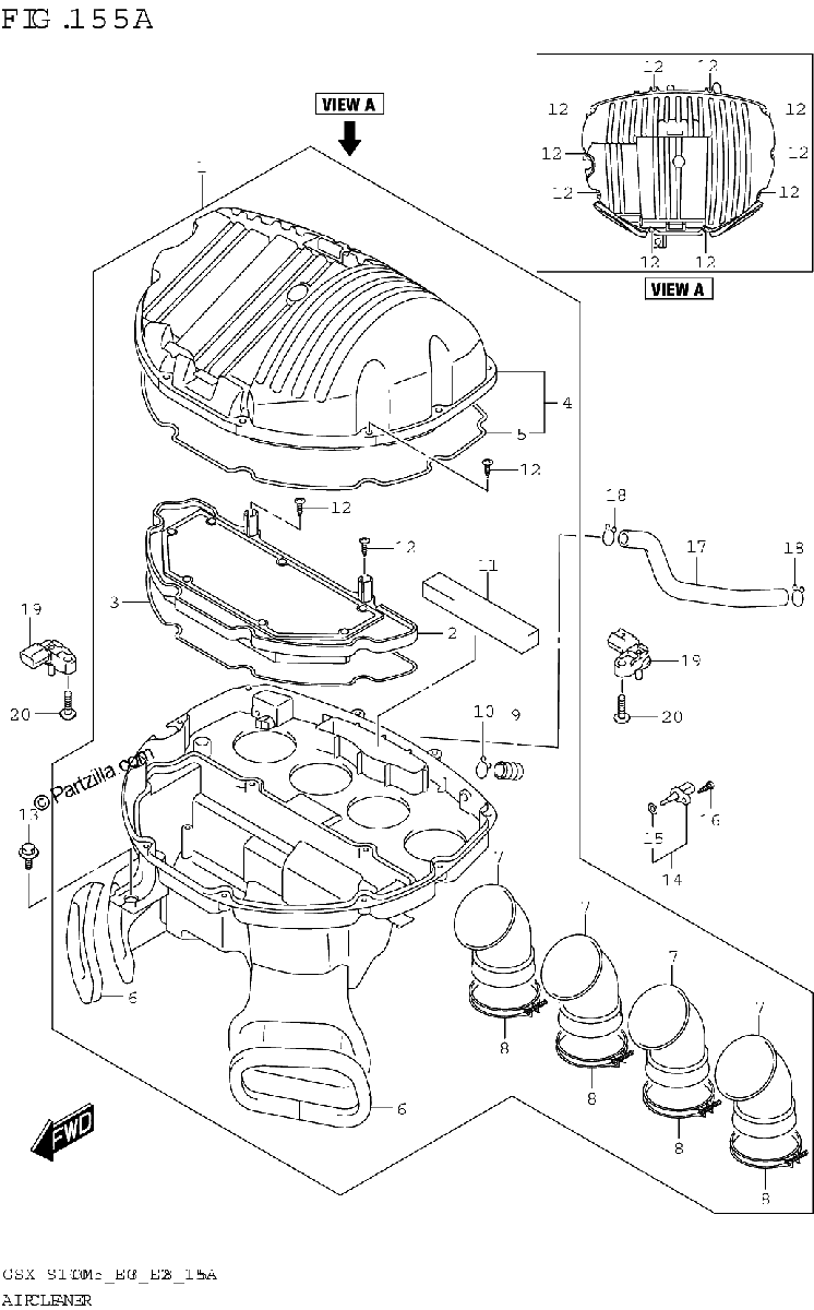 Diagrama de AIR CLEANER