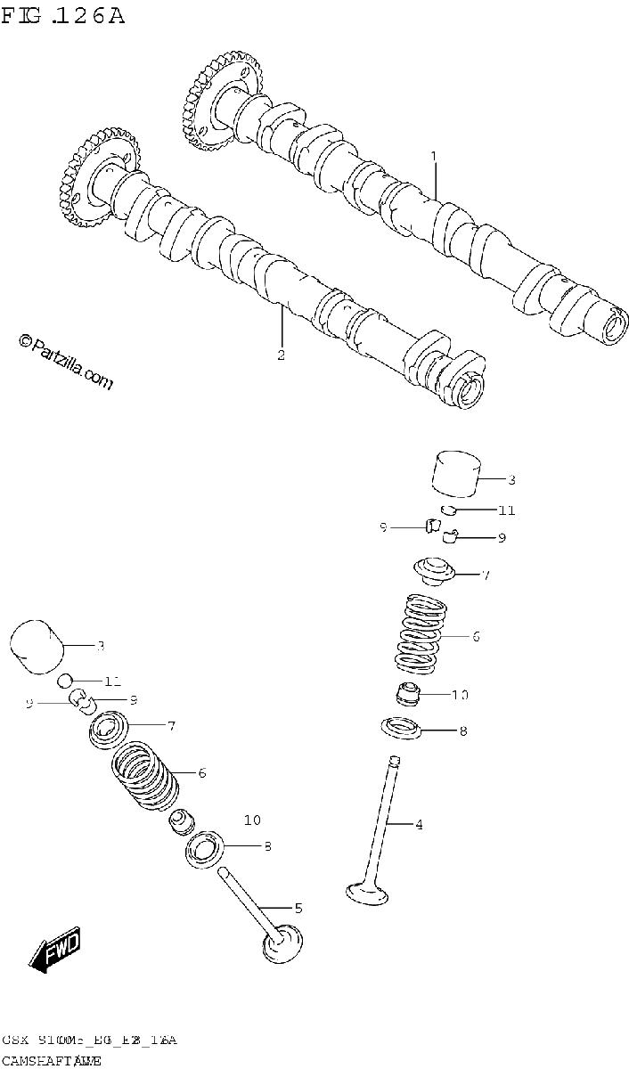 Diagrama de CAMSHAFT VALVE