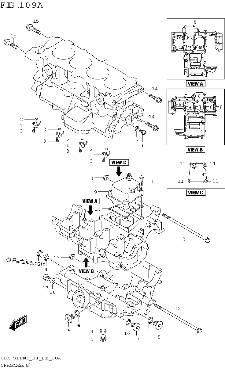 Diagrama de CRANKCASE 2