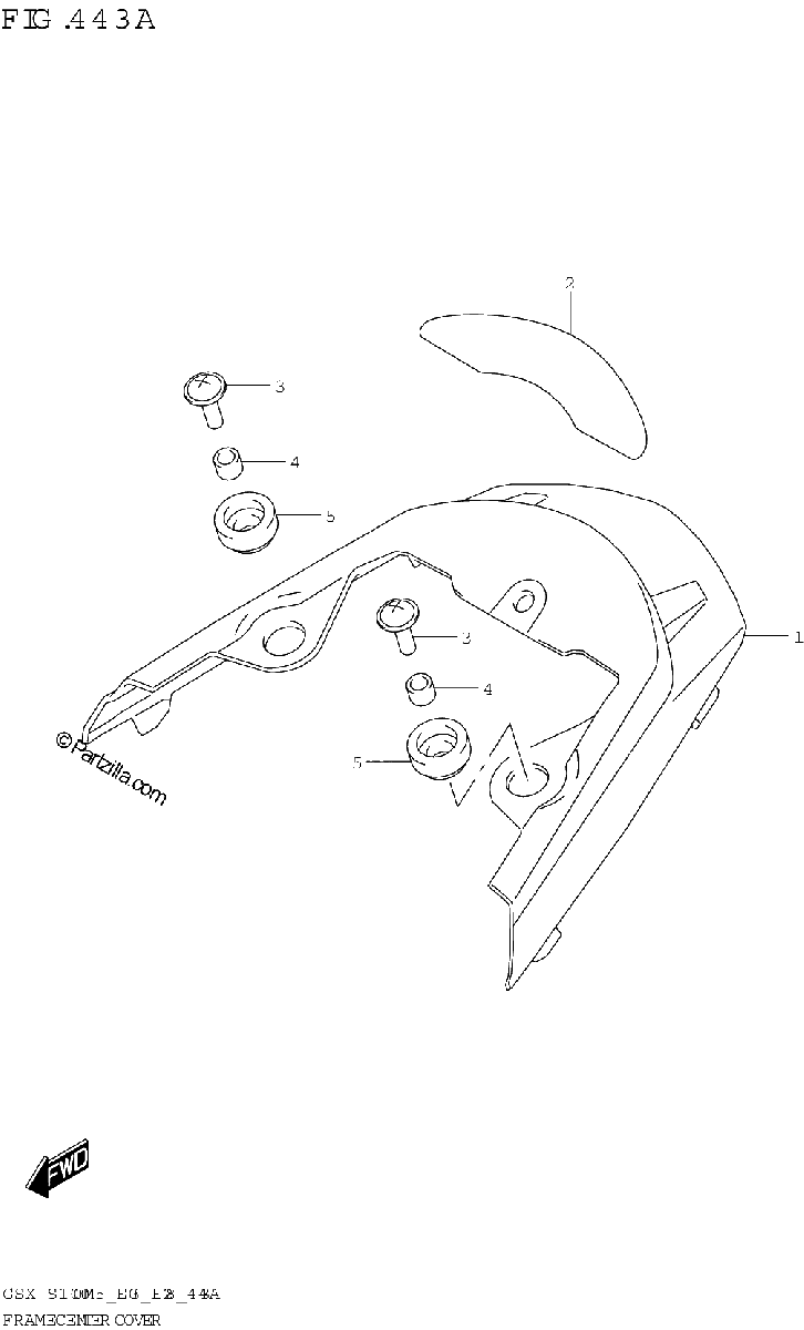 Diagrama de FRAME CENTER COVER