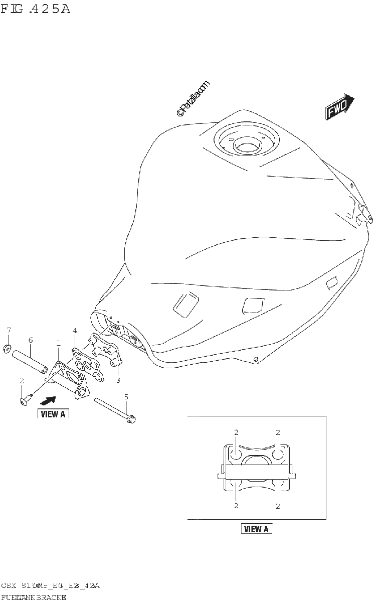 Diagrama de FUEL TANK BRACKET