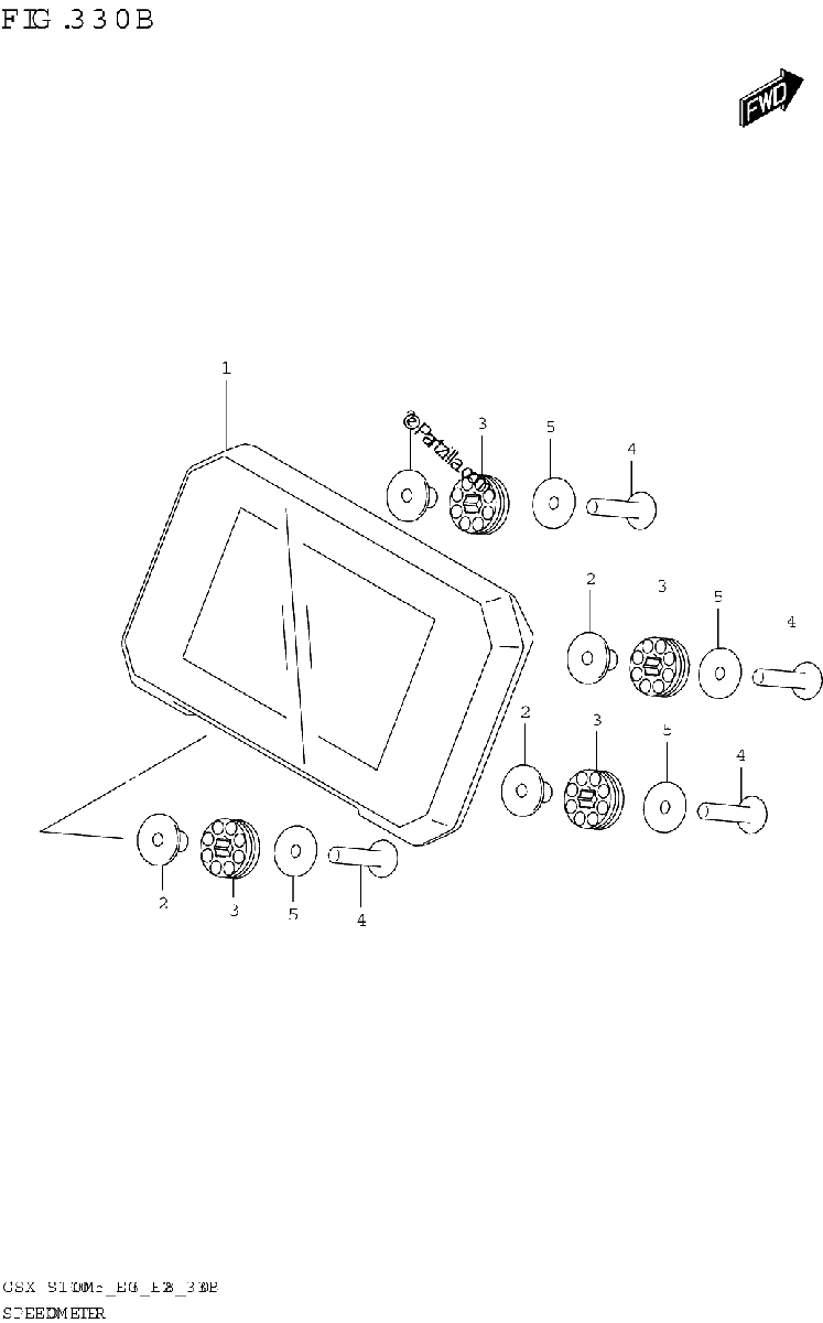 Diagrama de SPEEDOMETER E03 E33