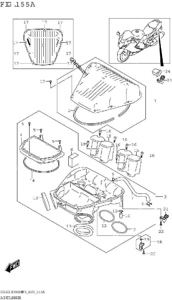 Diagrama de AIR CLEANER